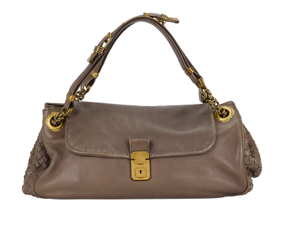 Intrecciato Shoulder Bag, front view